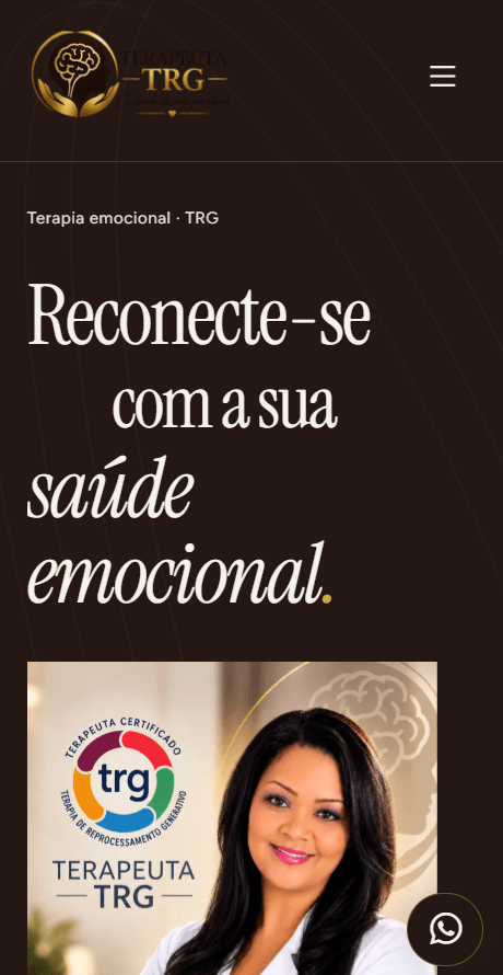 Captura da versão para celular do website de Ely Oliveira